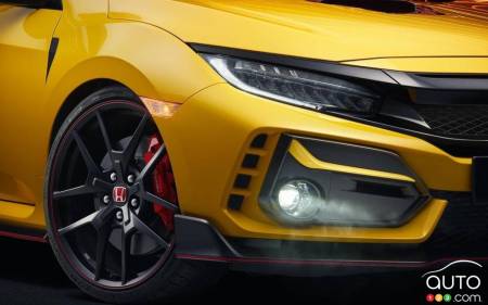 Honda Civic Type R 2021 édition limitée, roue, phares